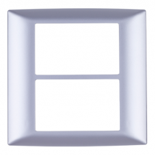 Πλαίσιο 2x3 Θέσεων Ασημί Lecce 26602 